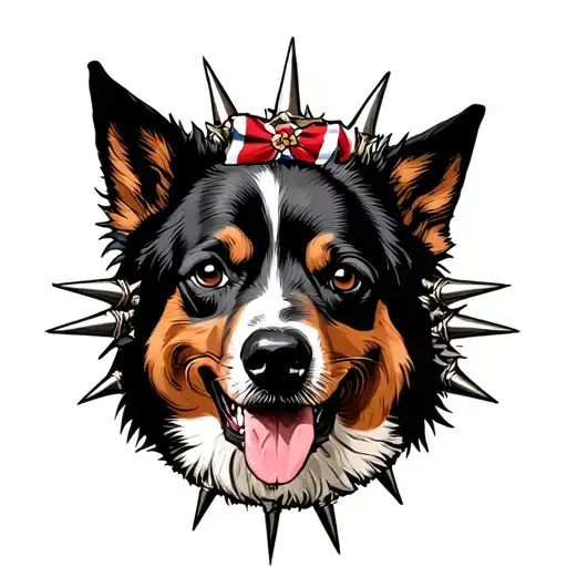 Tough Spiked Collar Dog