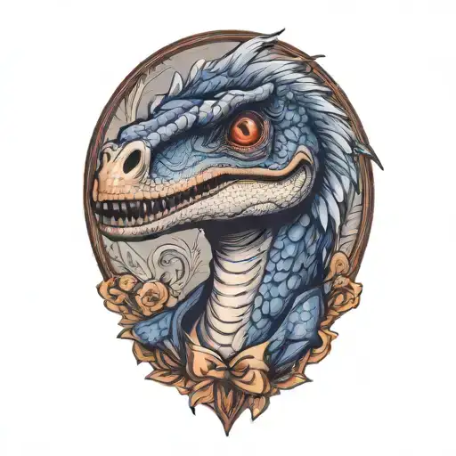 Cute Velociraptor Portrait
