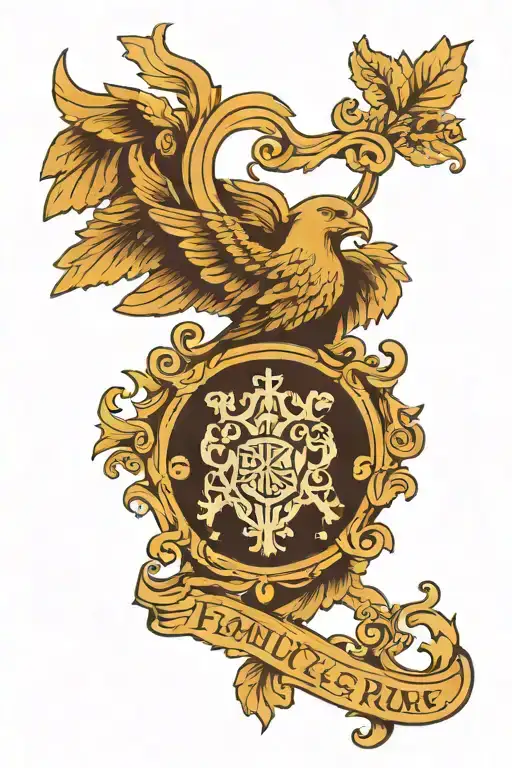 Something Representing Family Crest Growing Money