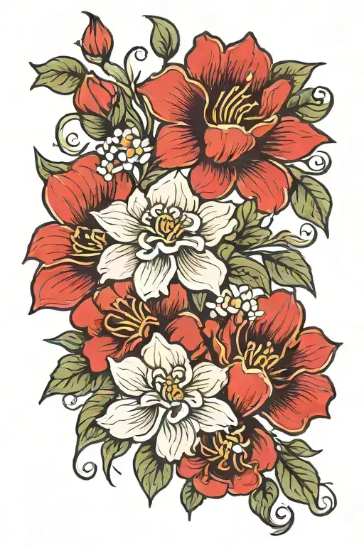 A Modern Interpretation Of A Traditional Vietnamese Floral Motif With A Contemporary Twist