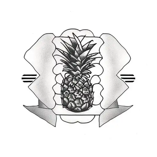 Pineapple And Honey Bee