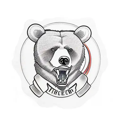 Bear In Shorts And T Shirt