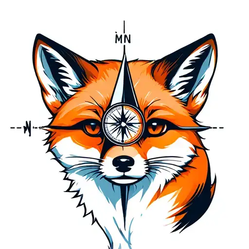 A Fox With A Compass For An Eye Who Makes His Way Through A Digital World As A Leader