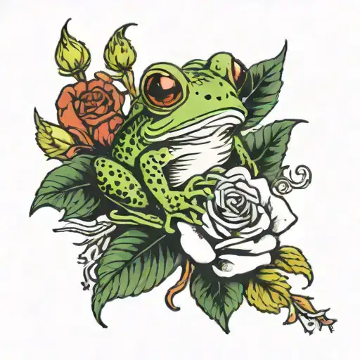 Frog Rose Angel Individual Peice