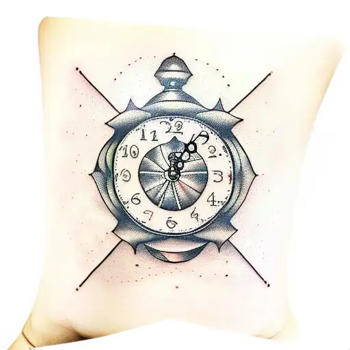 Shoulder Shield With A Clock