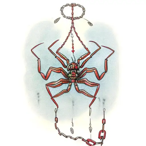 Lily Red Spider With Chains