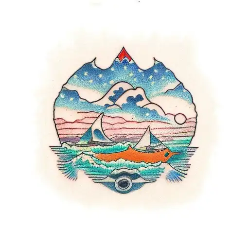 Nine Hills And An Ocean