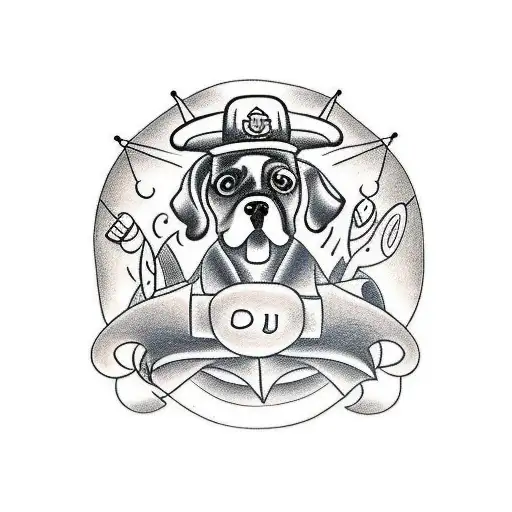 Weights Forming The Shape Of A Dog