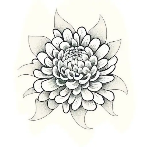 Chrysanthemums And A Cowboy Hat And A Skull