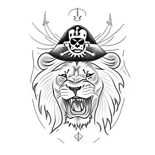 Lion With Pirate