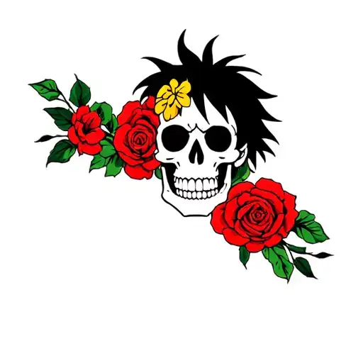 Arm Covered D Luffy Skull Version