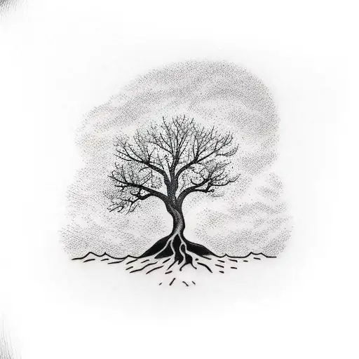 Tree Trunk Going Up Arm