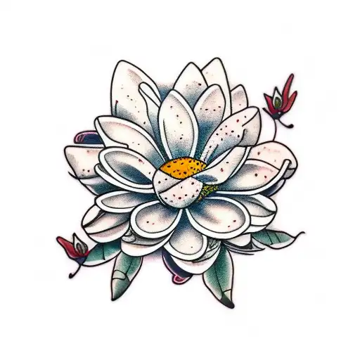 Magnolia Daisy Camera Grape Leaves