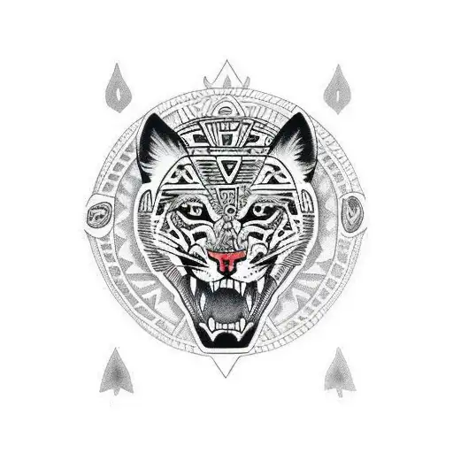 Aztec Women Jaguar Worrior Traditional