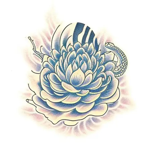 Women With Chrysanthemum Snake