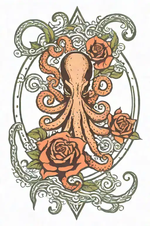 Illuminati Octopus Life Circle Flower