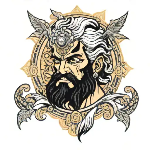 Black And Gold Hades Greek God