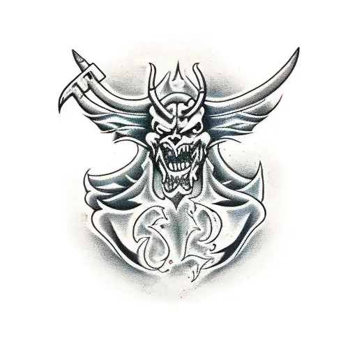 Demon Playing Electric Guitar