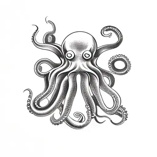 Octopus With A Pistol In Each Hand