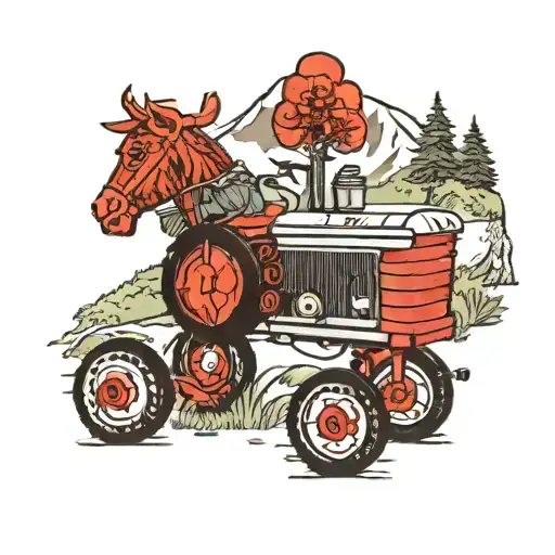 Little Red Tractor Children's Series Forest Alps Nature