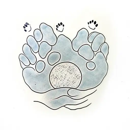 Paw Print Growing Into Plant