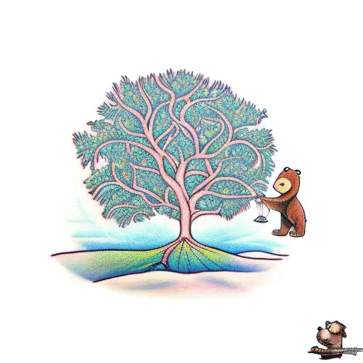 The Giving Tree That Looks More Tropical Dropping A Banana To A Bear