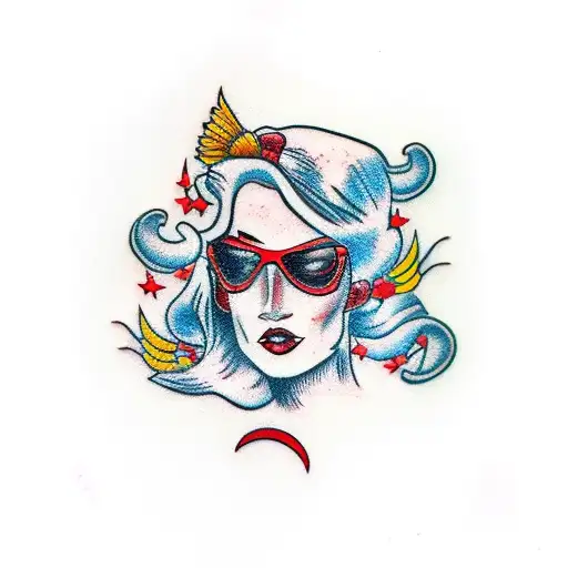 Women Gangster With Cash