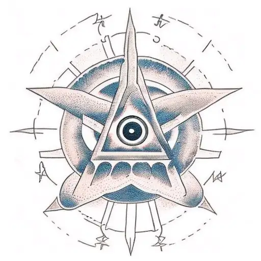 The Word Awaken Written In Greek With An All Seeing Eye In The Middle