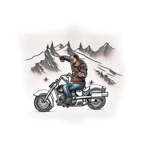Snowboard Hunting Harley Davidson