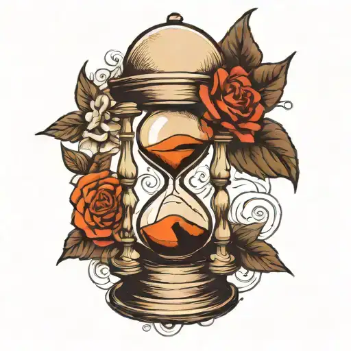 Hourglass In Old School Style