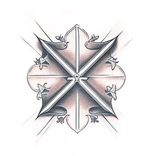 Christian Cross With Memento Amare