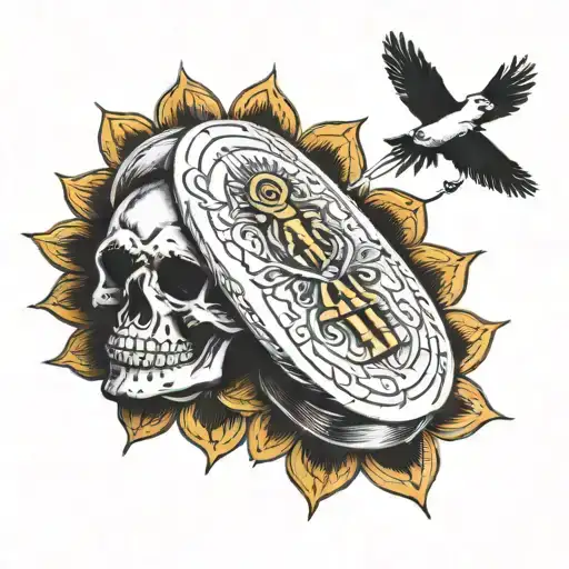 Coin Toss Game Symbolizing Birth And Death