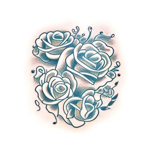 Horseshoe With Flowers And Music