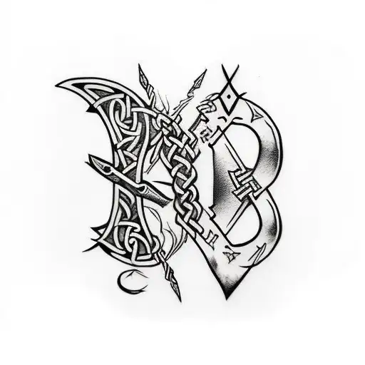 Runes Vikings With Animal Look