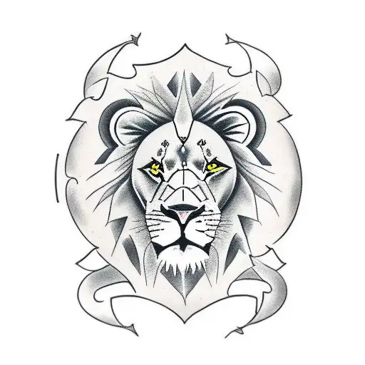 Lion Made Of Leo Zodiac Signs
