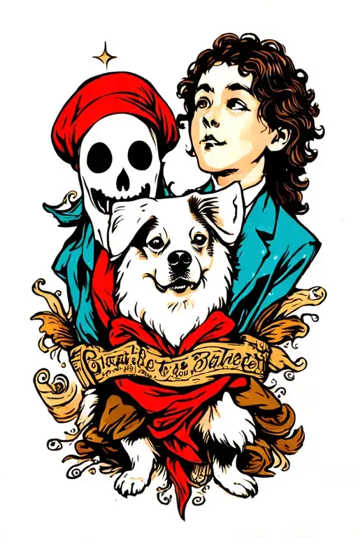 Ghost Boy And Ghost Dog