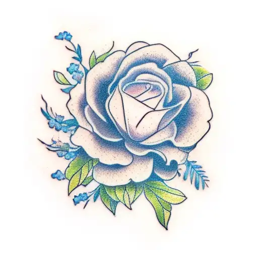 August Birth Flower With The Name Elise