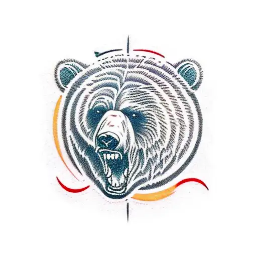 Full Body Grizzly Bear