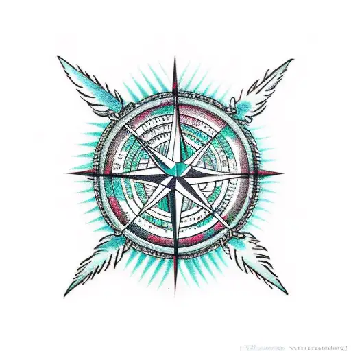 Compass Trees Wave Dreamcatcher