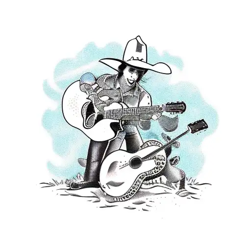 A Country Music Concert Scene With Turtles As The Audience