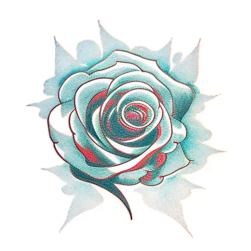 Negative Space Roses On Arm