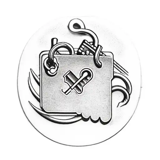 The Keys Hanging On A Key Ring In Black And White