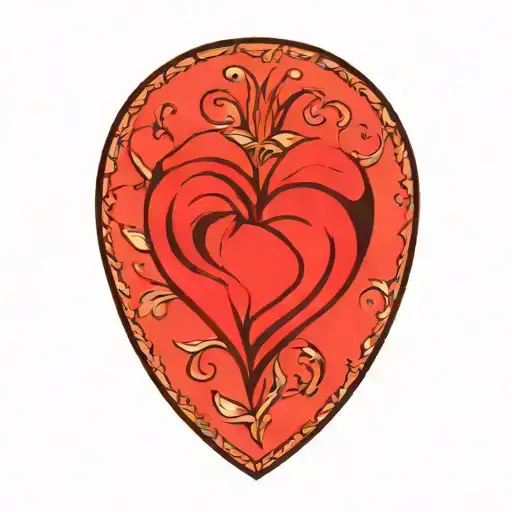 Traditional Style Love Heart