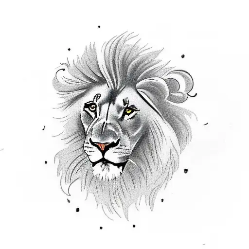 A Majestic Lion Representing Strength And Family