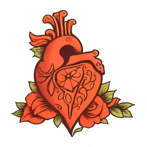 Traditional Style Love Heart