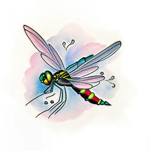 Small Dragonfly Outline