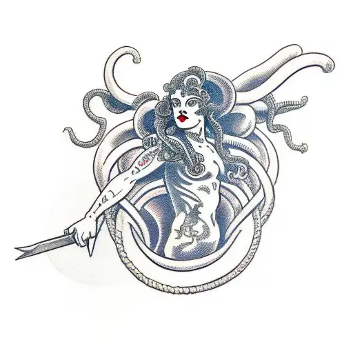 Medusa With A Dagger