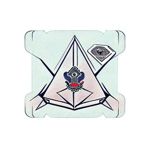 Paper Airplane Above Passport Stamps