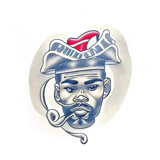 Black Rapper On Street Of San Telmo