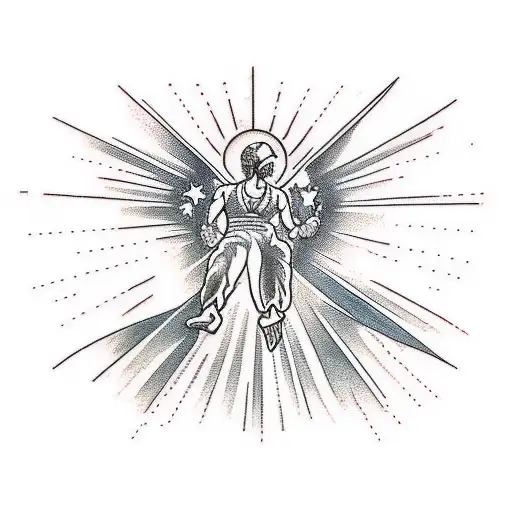 Icarus Falling From Sun Half Sleeve